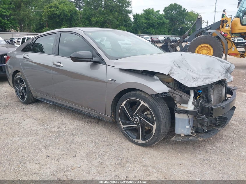 2023 Hyundai Elantra VIN KMHLR4AF3PU499601 IAAI salvage auction — FRONT END, Original (Texas), sold $5,550 on 2026-07-09 (photo 1)