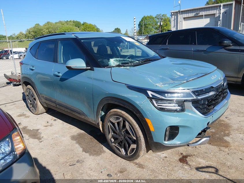 2024 Kia Seltos VIN KNDETCA70R7536929 IAAI salvage auction — FRONT END, Salvage (West Virginia), sold $6,600 on 2026-07-09 (photo 1)