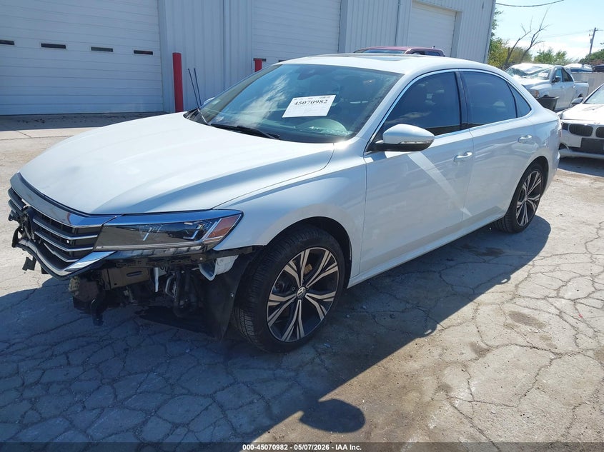 2022 Volkswagen Passat VIN 1VWSA7A37NC004945 IAAI salvage auction — FRAME DAMAGE, Salvage (Illinois), sold $3,650 on 2026-07-24 (photo 2)