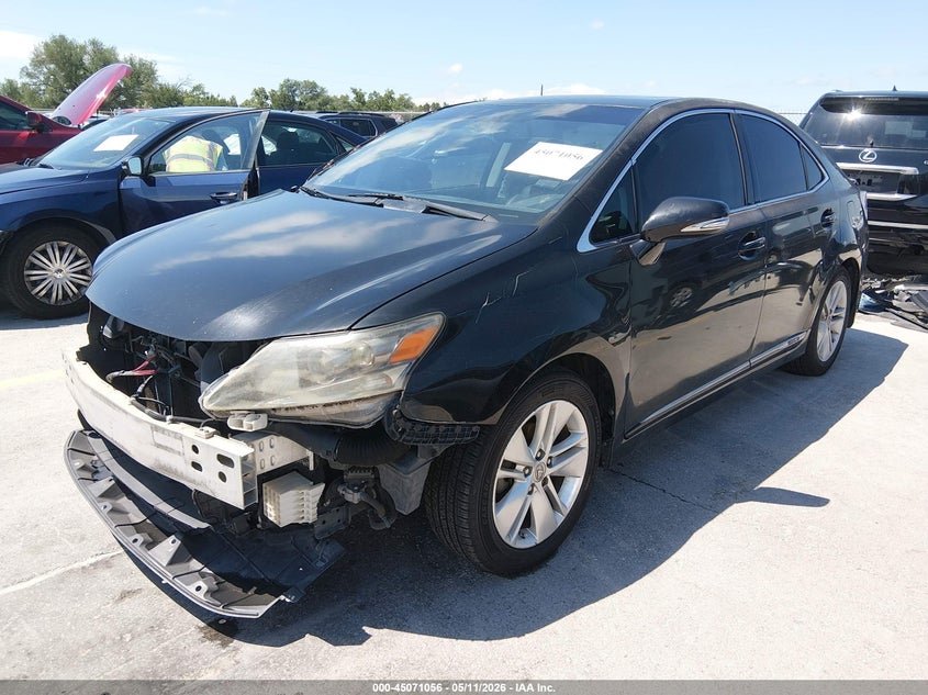 2011 Lexus Hs 250h VIN JTHBB1BAXB2043359 IAAI salvage auction — FRONT END, Original (Texas), sold $550 on 2026-07-16 (photo 2)