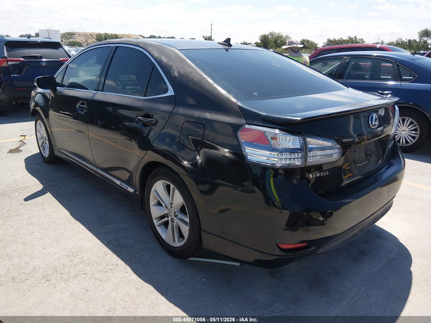 2011 Lexus Hs 250h VIN JTHBB1BAXB2043359 IAAI salvage auction — FRONT END, Original (Texas), sold $550 on 2026-07-16 (photo 3)