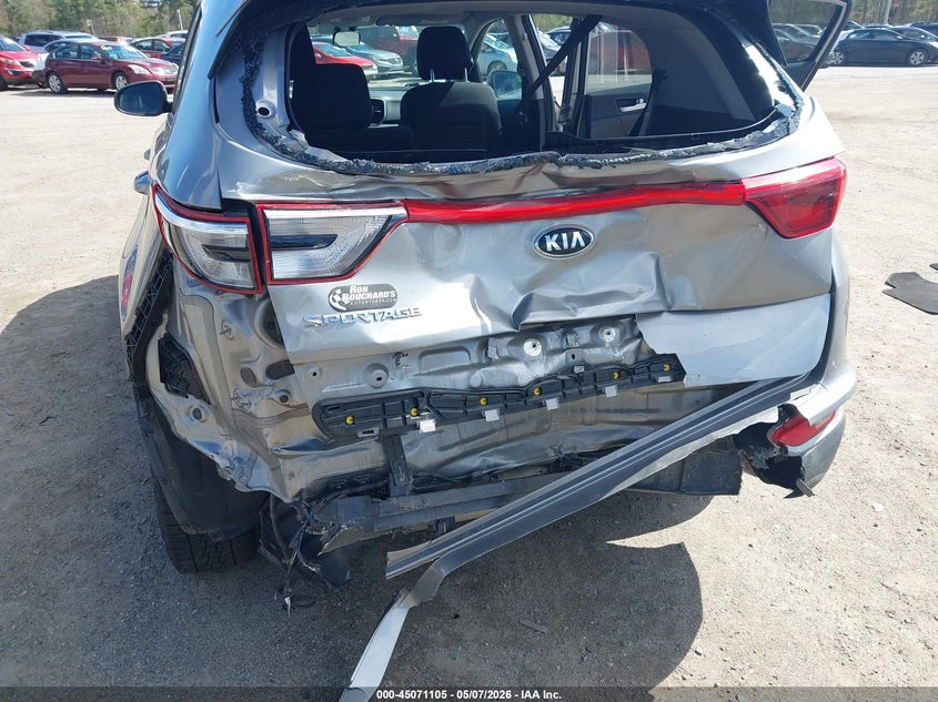 2019 Kia Sportage VIN KNDPMCACXK7609300 IAAI salvage auction — FRONT & REAR, Salvage (Massachusetts), sold $2,400 on 2026-07-24 (photo 6)