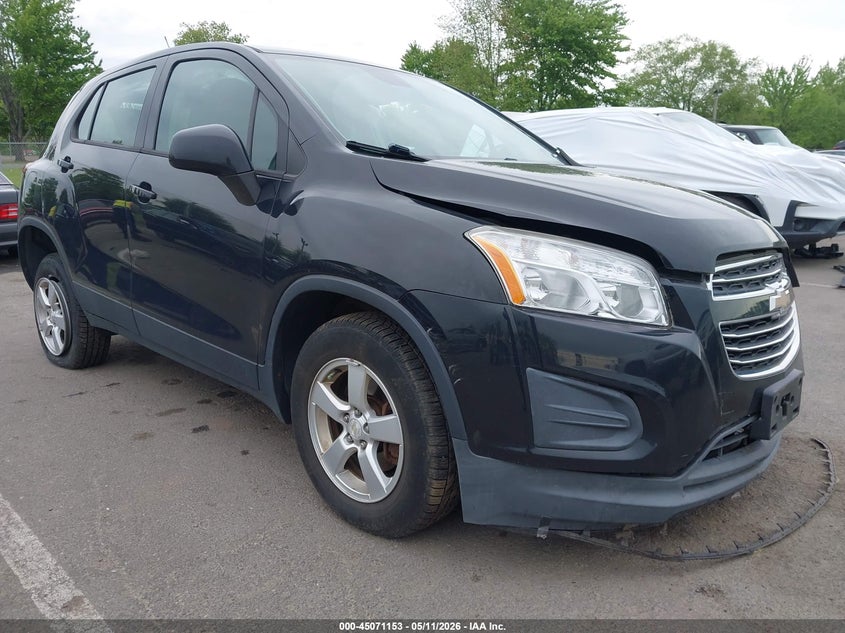 2016 Chevrolet Trax VIN KL7CJNSB9GB734900 IAAI salvage auction — FRONT END, Salvage (New Jersey), sold $225 on 2026-07-27 (photo 1)