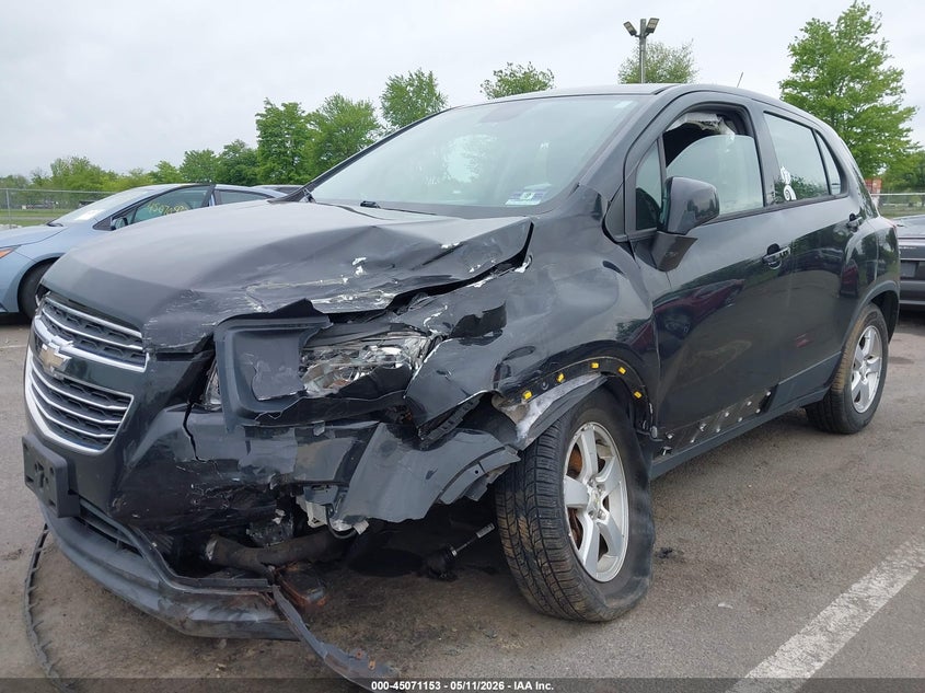 2016 Chevrolet Trax VIN KL7CJNSB9GB734900 IAAI salvage auction — FRONT END, Salvage (New Jersey), sold $225 on 2026-07-27 (photo 2)