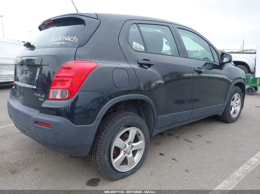 2016 Chevrolet Trax VIN KL7CJNSB9GB734900 IAAI salvage auction — FRONT END, Salvage (New Jersey), sold $225 on 2026-07-27 (photo 4)