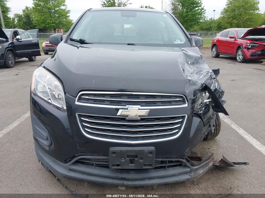 2016 Chevrolet Trax VIN KL7CJNSB9GB734900 IAAI salvage auction — FRONT END, Salvage (New Jersey), sold $225 on 2026-07-27 (photo 6)