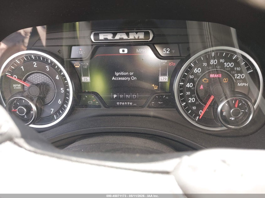 2022 Ram 1500 VIN 1C6SRFJT0NN262502 IAAI salvage auction — FRONT END, Clear (Michigan), sold $10,300 on 2026-07-26 (photo 7)
