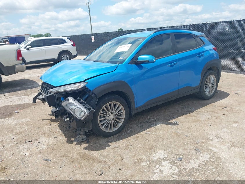 2021 Hyundai Kona VIN KM8K22AA7MU638360 IAAI salvage auction — FRONT END, Original (Texas), sold $2,825 on 2026-07-14 (photo 2)