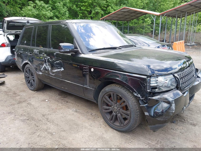 2012 Land rover RANGE ROVER VIN SALMF1D42CA378959 IAAI salvage auction — LEFT & RIGHT, Salvage - Greater Than 75% (Maryland), sold $800 on 2026-07-28 (photo 1)