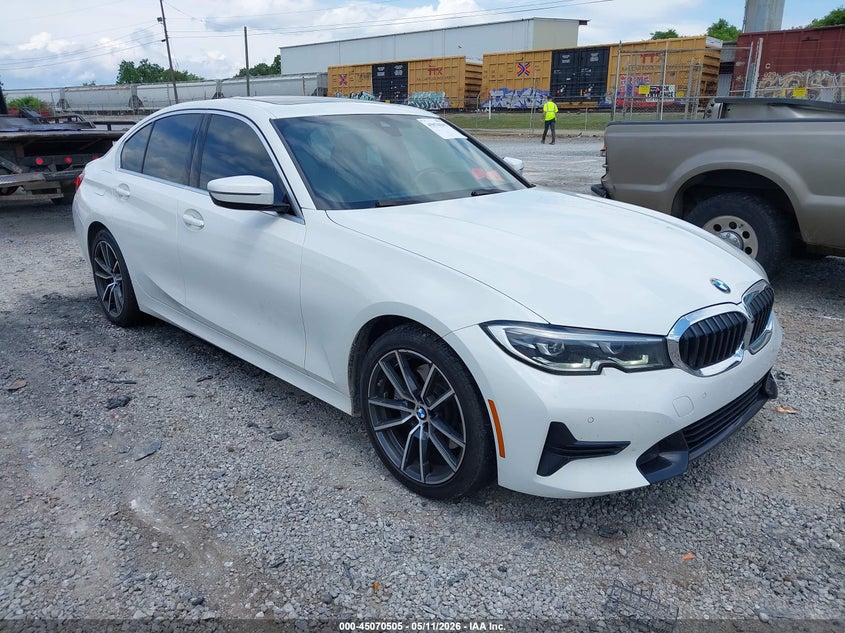 2019 BMW 3er VIN WBA5R1C53KAK11633 IAAI salvage auction — TRANSMISSION, Salvage (Tennessee), sold $8,700 on 2026-07-10 (photo 1)