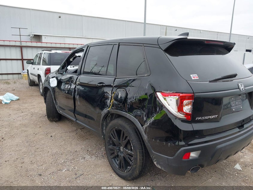 2021 Honda Passport VIN 5FNYF7H29MB014521 IAAI salvage auction — ROLLOVER, Salvage (Texas), sold $1,950 on 2026-07-09 (photo 3)