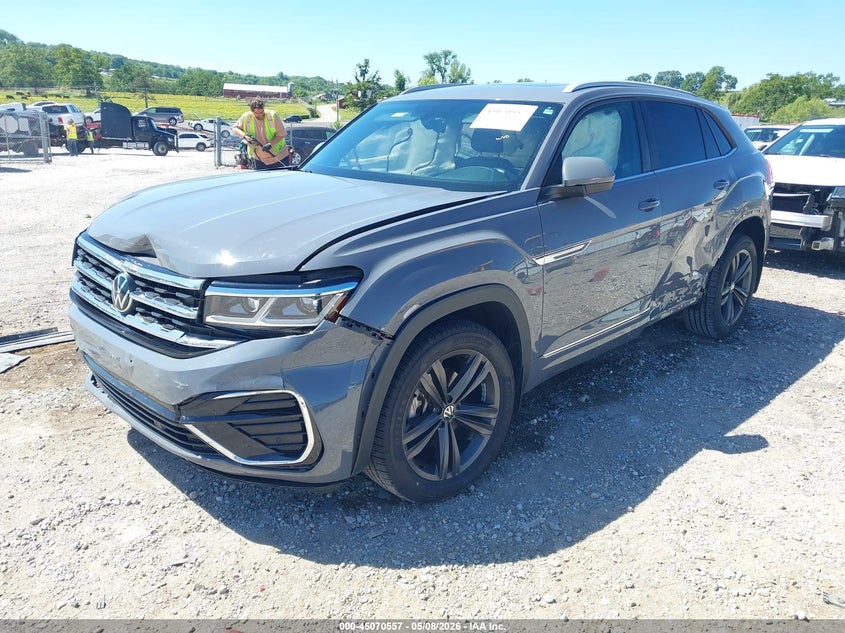 2021 Volkswagen Atlas cross sport VIN 1V2PE2CA7MC218875 IAAI salvage auction — LEFT REAR, Salvage (Arkansas), sold $5,100 on 2026-07-09 (photo 2)