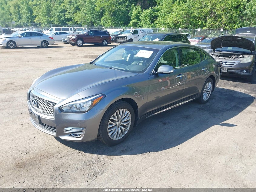 2016 Infiniti Q70 VIN JN1BY1PR2GM720952 IAAI salvage auction — REAR END, Salvage - Greater Than 75% (Maryland), sold $2,650 on 2026-07-14 (photo 2)