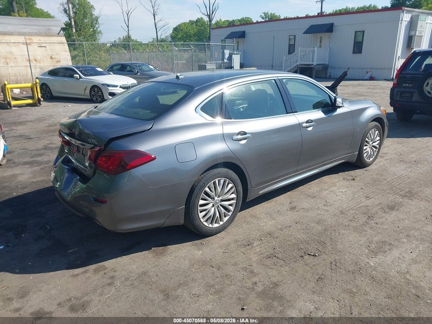 2016 Infiniti Q70 VIN JN1BY1PR2GM720952 IAAI salvage auction — REAR END, Salvage - Greater Than 75% (Maryland), sold $2,650 on 2026-07-14 (photo 4)