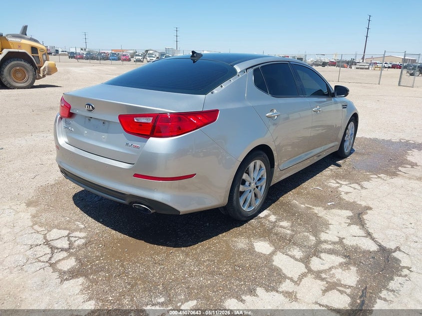 2015 Kia Optima VIN 5XXGN4A77FG395885 IAAI salvage auction — HAIL, Original (Texas), sold $1,975 on 2026-07-13 (photo 4)