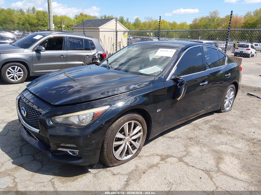 2017 Infiniti Q50 VIN JN1CV7AR9HM681982 IAAI salvage auction — VANDALISM, Salvage (Connecticut), sold $1,025 on 2026-08-01 (photo 2)