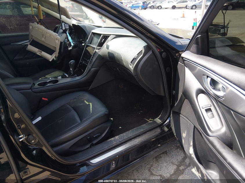 2017 Infiniti Q50 VIN JN1CV7AR9HM681982 IAAI salvage auction — VANDALISM, Salvage (Connecticut), sold $1,025 on 2026-08-01 (photo 5)