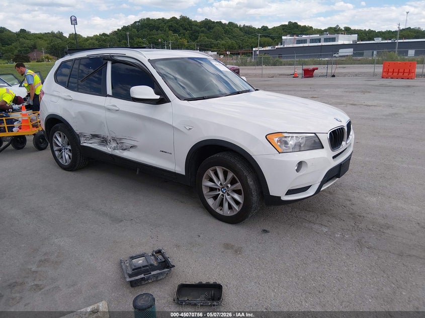 2013 BMW X3 VIN 5UXWX9C58D0A08100 IAAI salvage auction — RIGHT SIDE, Salvage (Illinois), sold $1,000 on 2026-07-14 (photo 1)
