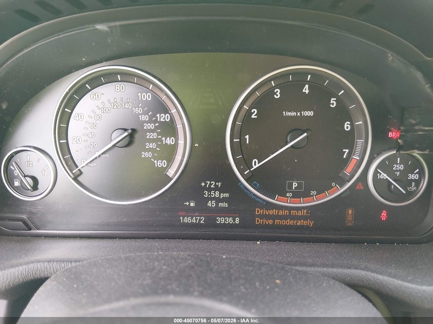 2013 BMW X3 VIN 5UXWX9C58D0A08100 IAAI salvage auction — RIGHT SIDE, Salvage (Illinois), sold $1,000 on 2026-07-14 (photo 7)