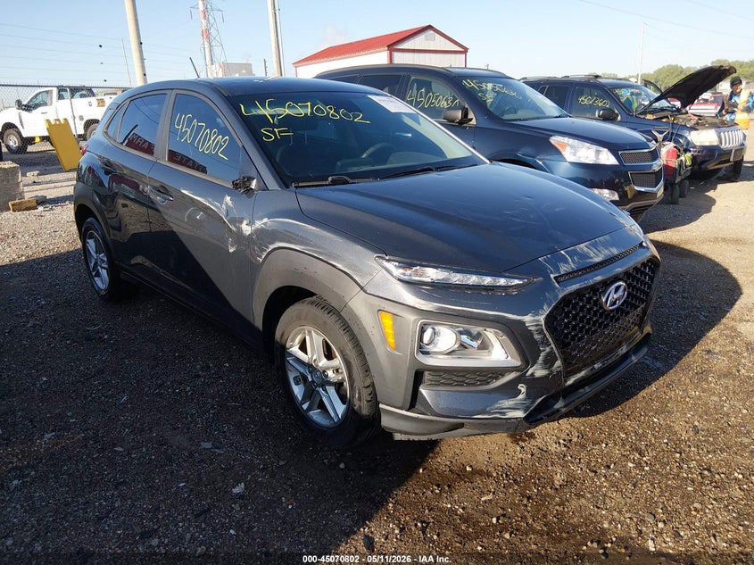 2019 Hyundai Kona VIN KM8K12AA6KU290003 IAAI salvage auction — FRONT END, Clear (Indiana), sold $75 on 2026-07-29 (photo 1)