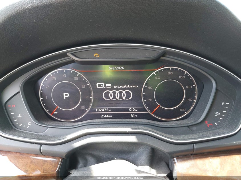 2018 Audi Q5 VIN WA1BNAFY7J2007816 IAAI salvage auction — FRONT END, Salvage (Missouri), sold $6,300 on 2026-07-27 (photo 7)