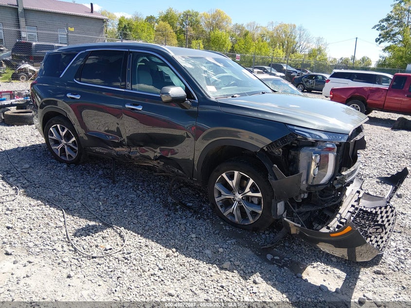 2021 Hyundai Palisade VIN KM8R4DHE0MU264199 IAAI salvage auction — FRONT END, Salvage (West Virginia), sold $3,450 on 2026-07-15 (photo 1)
