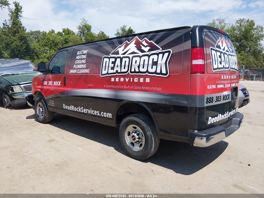 2021 Gmc Savana VIN 1GTW7AFP8M1169621 IAAI salvage auction — RIGHT FRONT, Salvage - Greater Than 75% (Maryland), sold $3,225 on 2026-07-09 (photo 3)