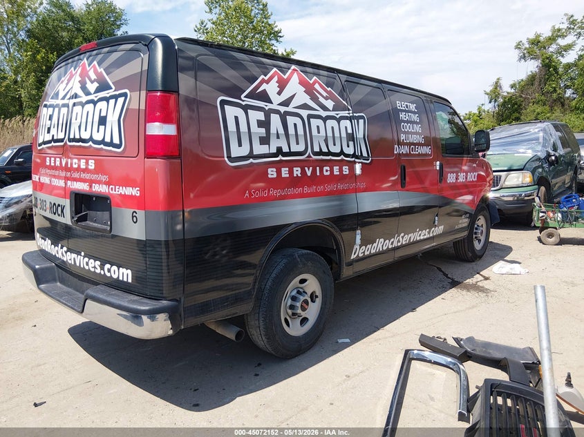 2021 Gmc Savana VIN 1GTW7AFP8M1169621 IAAI salvage auction — RIGHT FRONT, Salvage - Greater Than 75% (Maryland), sold $3,225 on 2026-07-09 (photo 4)