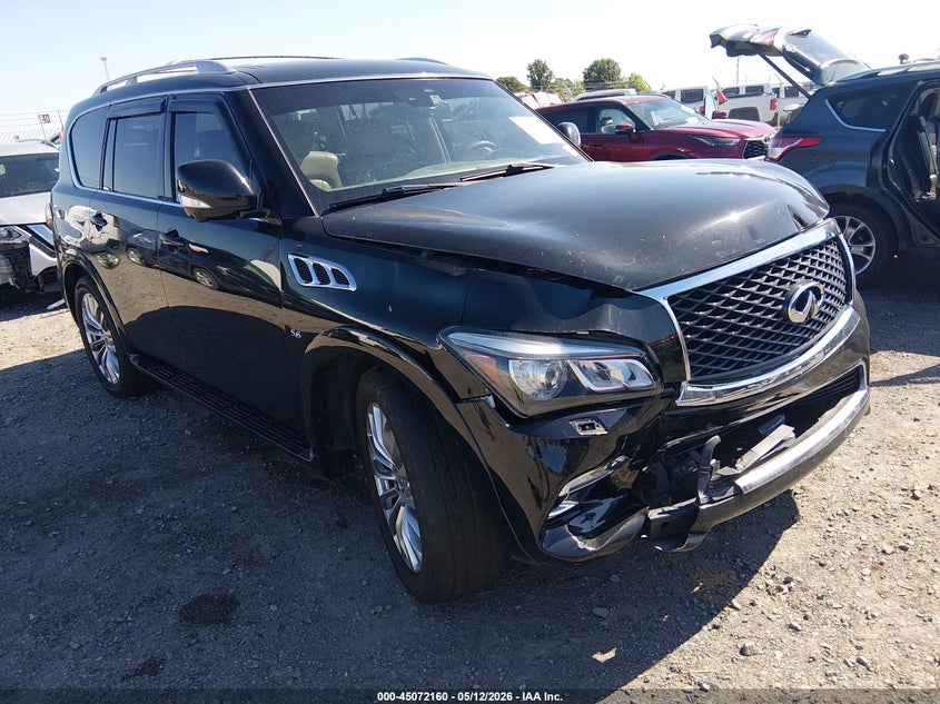2017 Infiniti Qx80 VIN JN8AZ2NE1H9160491 IAAI salvage auction — FRONT END, Salvage Title, sold $4,025 on 2026-07-29 (photo 1)