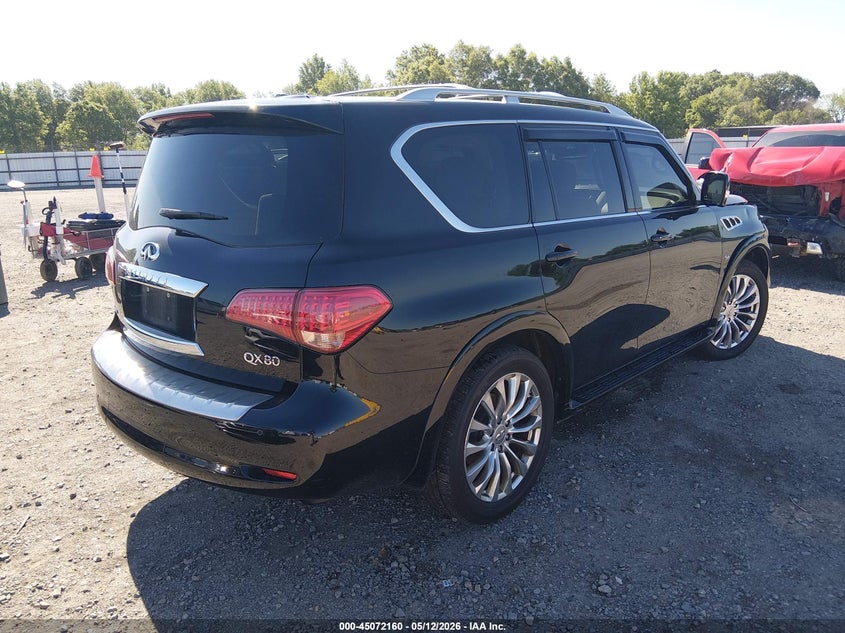 2017 Infiniti Qx80 VIN JN8AZ2NE1H9160491 IAAI salvage auction — FRONT END, Salvage Title, sold $4,025 on 2026-07-29 (photo 4)