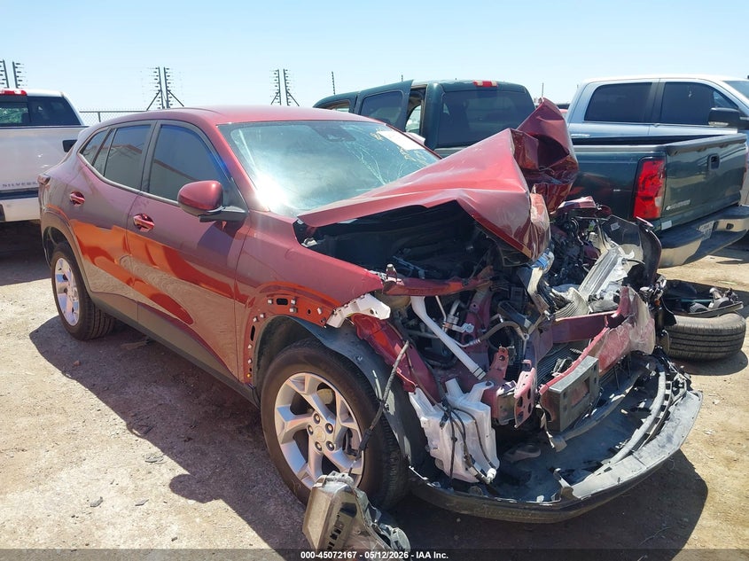 2024 Chevrolet Trax VIN KL77LFE24RC165318 IAAI salvage auction — FRONT END, Salvage (Texas), sold $2,300 on 2026-07-14 (photo 1)