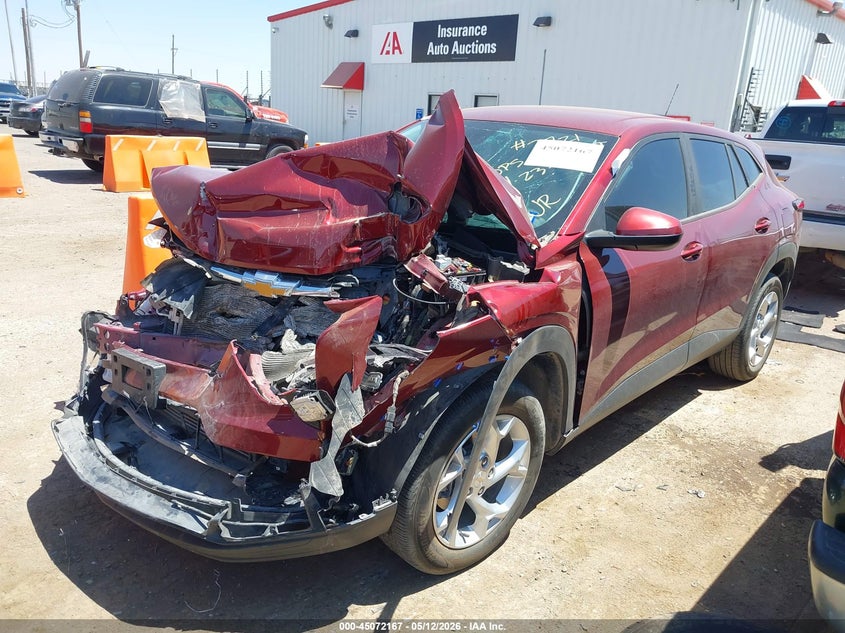 2024 Chevrolet Trax VIN KL77LFE24RC165318 IAAI salvage auction — FRONT END, Salvage (Texas), sold $2,300 on 2026-07-14 (photo 2)