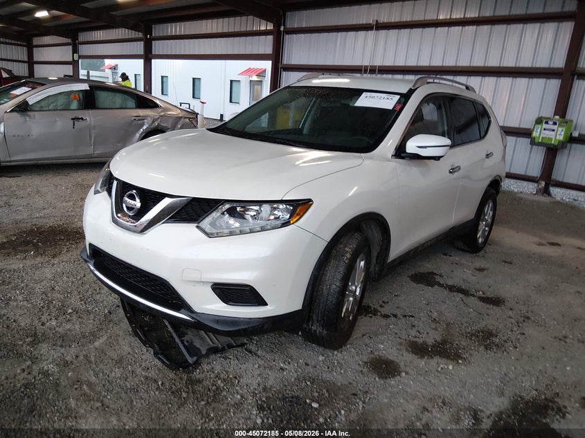 2016 Nissan Rogue VIN KNMAT2MVXGP712711 IAAI salvage auction — RIGHT REAR, Salvage (Louisiana), sold $1,650 on 2026-07-15 (photo 2)