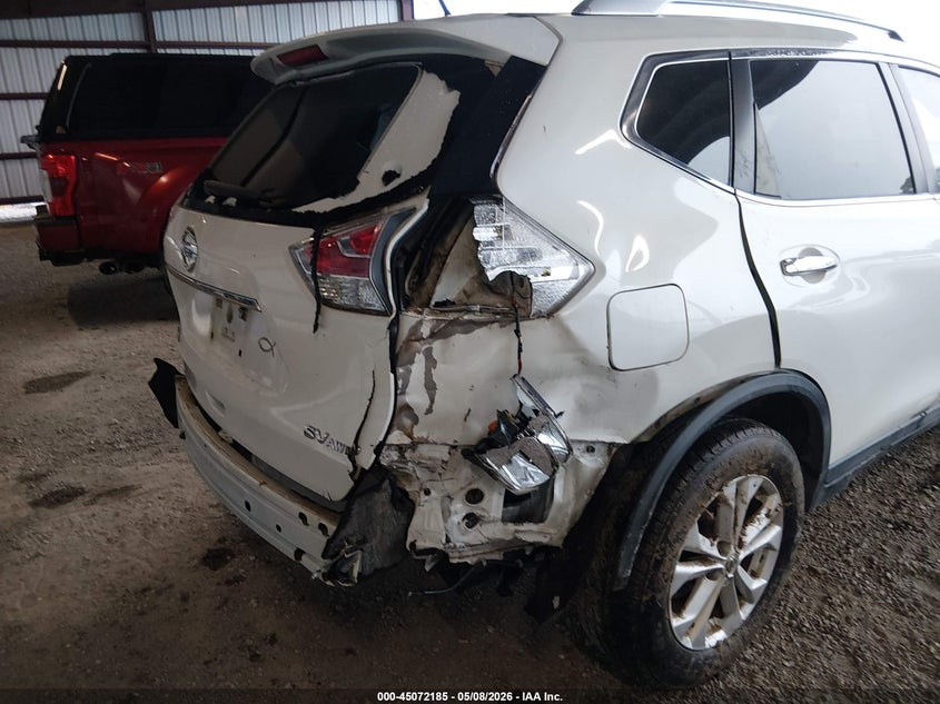 2016 Nissan Rogue VIN KNMAT2MVXGP712711 IAAI salvage auction — RIGHT REAR, Salvage (Louisiana), sold $1,650 on 2026-07-15 (photo 6)