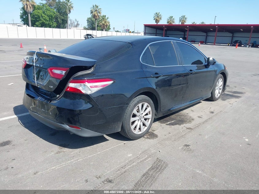 2018 Toyota Camry VIN JTNB11HK9J3038811 IAAI salvage auction — REAR END, Salvage (California), sold $4,950 on 2026-07-07 (photo 4)