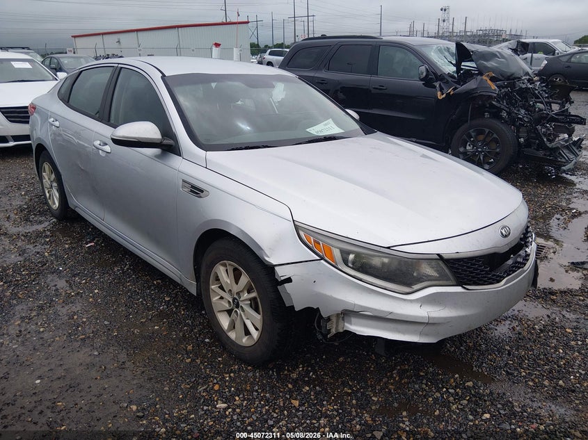 2017 Kia Optima VIN 5XXGT4L39HG145504 IAAI salvage auction — FRONT END, Salvage (Louisiana), sold $25 on 2026-07-29 (photo 1)