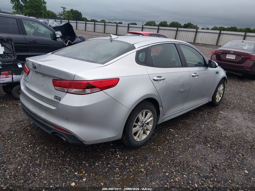 2017 Kia Optima VIN 5XXGT4L39HG145504 IAAI salvage auction — FRONT END, Salvage (Louisiana), sold $25 on 2026-07-29 (photo 4)