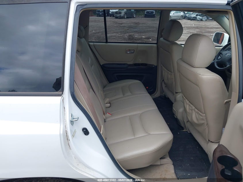2002 Toyota Highlander VIN JTEHF21A720068525 IAAI salvage auction — NORMAL WEAR, Salvage (Texas), sold $500 on 2026-07-15 (photo 8)