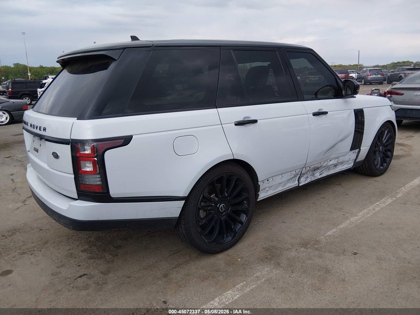 2016 Land rover RANGE ROVER VIN SALGS2KF0GA264922 IAAI salvage auction — RIGHT SIDE, Clear (New Jersey), sold $7,950 on 2026-07-20 (photo 4)