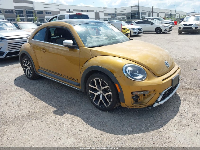 2017 Volkswagen Beetle VIN 3VWS17AT6HM622776 IAAI salvage auction — HAIL, Original (Texas), sold $7,350 on 2026-07-07 (photo 1)
