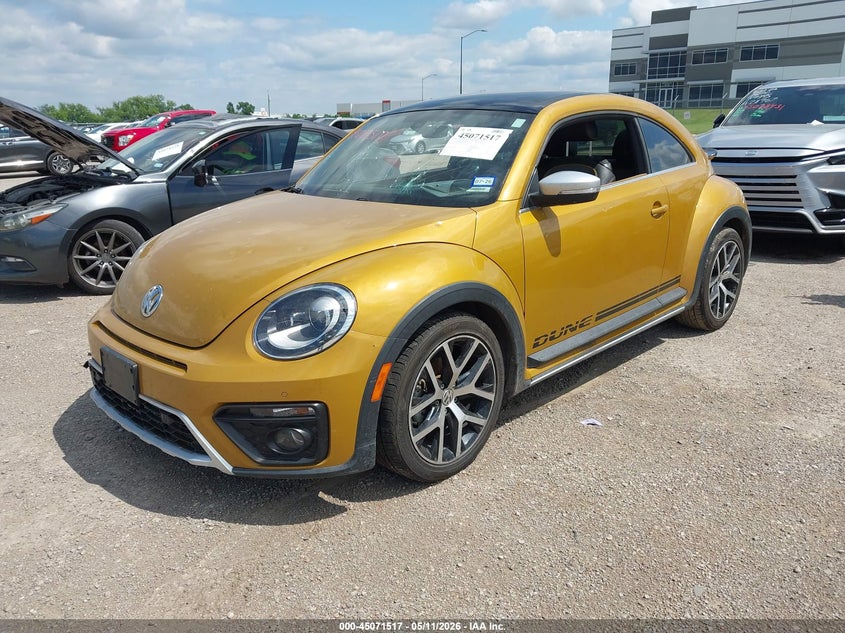 2017 Volkswagen Beetle VIN 3VWS17AT6HM622776 IAAI salvage auction — HAIL, Original (Texas), sold $7,350 on 2026-07-07 (photo 2)