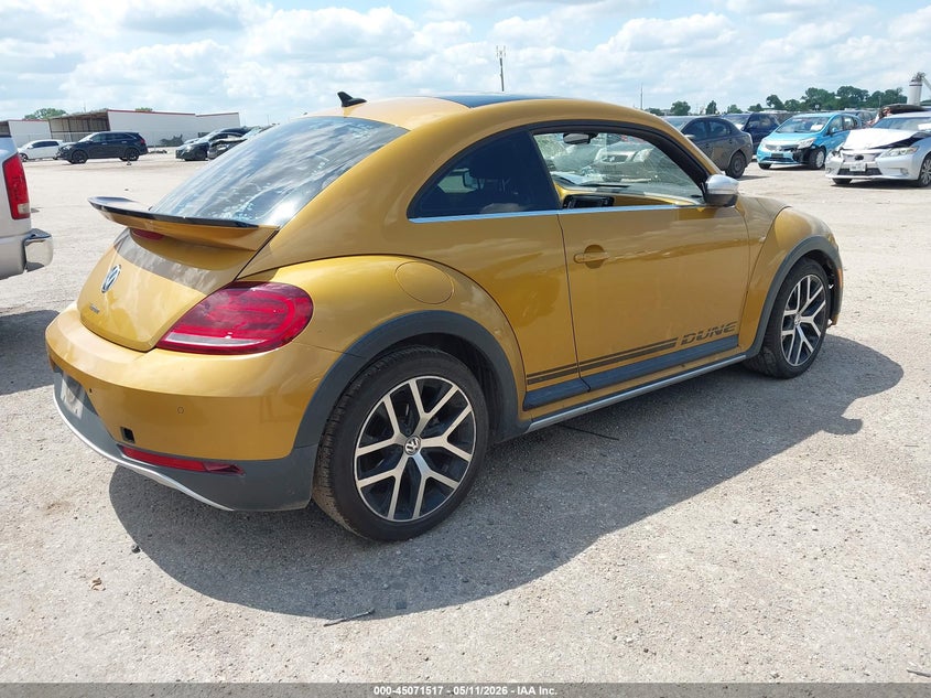 2017 Volkswagen Beetle VIN 3VWS17AT6HM622776 IAAI salvage auction — HAIL, Original (Texas), sold $7,350 on 2026-07-07 (photo 4)