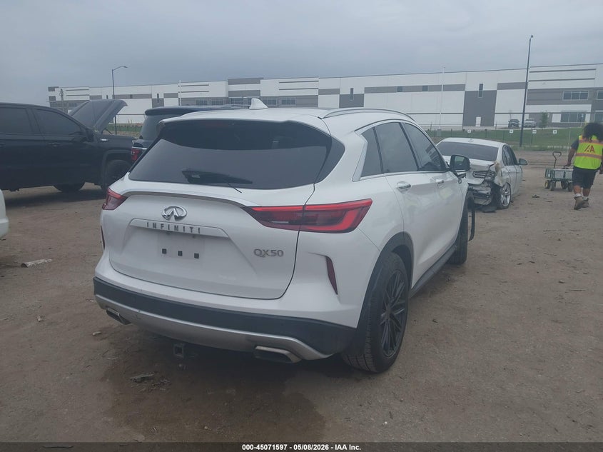 2020 Infiniti Qx50 VIN 3PCAJ5M13LF101184 IAAI salvage auction — FRONT END, Salvage Title, sold $6,000 on 2026-09-08 (photo 4)