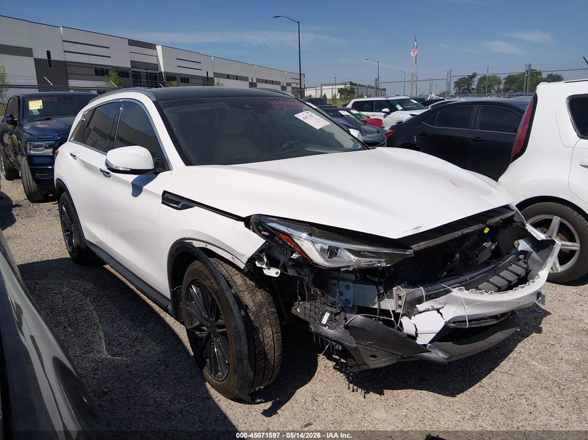 2020 Infiniti Qx50 VIN 3PCAJ5M13LF101184 IAAI salvage auction — FRONT END, Salvage Title, sold $6,000 on 2026-09-08 (photo 1)