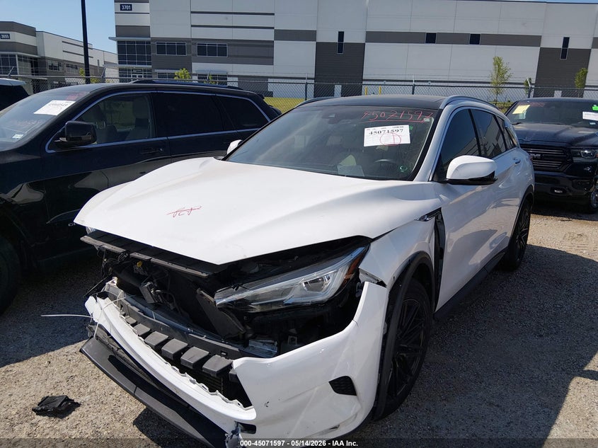 2020 Infiniti Qx50 VIN 3PCAJ5M13LF101184 IAAI salvage auction — FRONT END, Salvage Title, sold $6,000 on 2026-09-08 (photo 2)