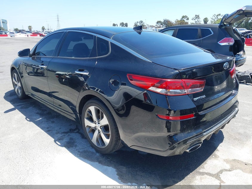 2019 Kia Optima VIN 5XXGT4L36KG365724 IAAI salvage auction — ENGINE DAMAGE, Salvage (California), sold $2,125 on 2026-07-09 (photo 3)