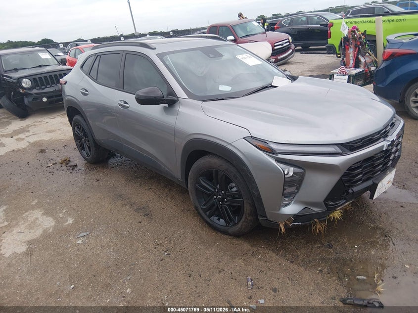 2025 Chevrolet Trax VIN KL77LKEP4SC331203 IAAI salvage auction — LEFT SIDE, Salvage (Texas), sold $4,025 on 2026-07-21 (photo 1)