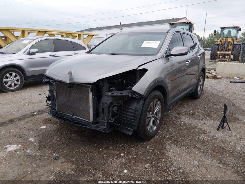 2016 Hyundai Santa fe VIN 5XYZT3LB9GG318359 IAAI salvage auction — FRONT END, Clear (Indiana), sold $2,225 on 2026-07-08 (photo 2)