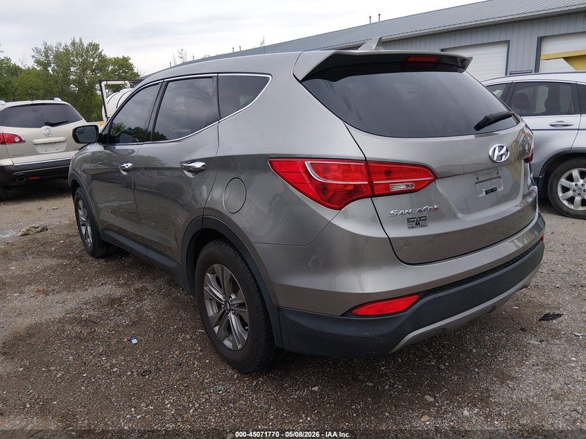 2016 Hyundai Santa fe VIN 5XYZT3LB9GG318359 IAAI salvage auction — FRONT END, Clear (Indiana), sold $2,225 on 2026-07-08 (photo 3)