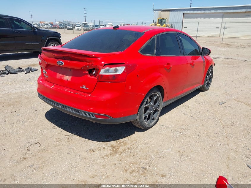 2014 Ford Focus VIN 1FADP3F27EL299540 IAAI salvage auction — REAR END, Original (Texas), sold $650 on 2026-07-27 (photo 4)